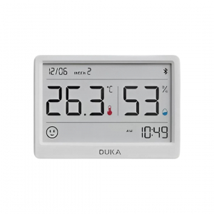 Датчик температуры и влажности Xiaomi DUKA Ink Screen Clock Thermometer And Hygrometer TH2