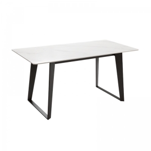 Обеденный стол со столешницей из керамогранита Xiaomi 8H Jun Founder Series Rock Board Dining Table Jazz White 1.6 m (YB13)
